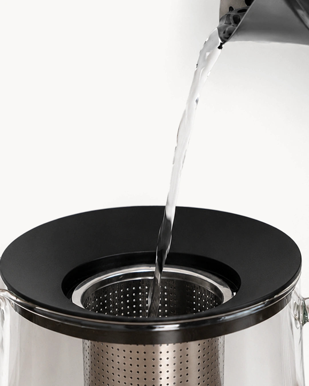 Tetera de vidrio con calentador 1,5 L