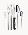 Set de cubiertos plateados de acero inoxidable 18/10