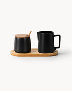 Miamio Cappuccinotassen Set Keramik mit Milch- und Zucker-Set