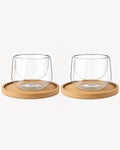 Vasos de cappuccino de doble pared Lagoa, set de 2, 180 ml